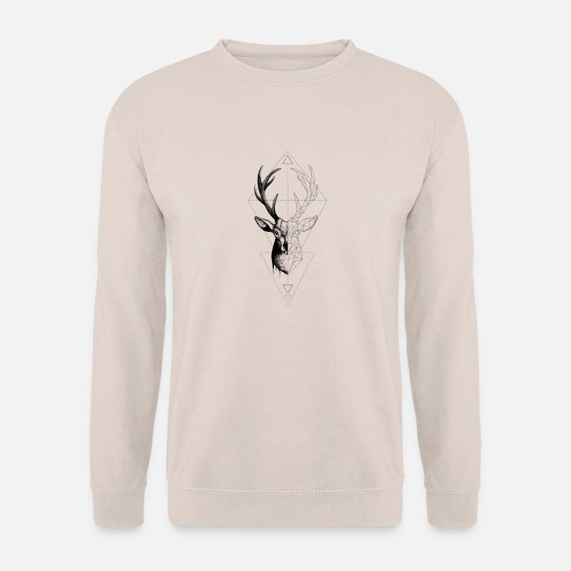 HIRSCH GEOMETRISCH - Unisex Pullover - Sand