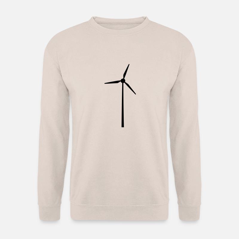 Windrad für Erneuerbare Energien - Unisex Pullover - Sand