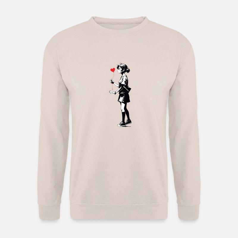 Streetart Mädchen 4534921 - Unisex Pullover - Sand