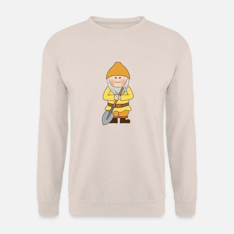 Zwerg mit Schaufel - Unisex Pullover - Sand