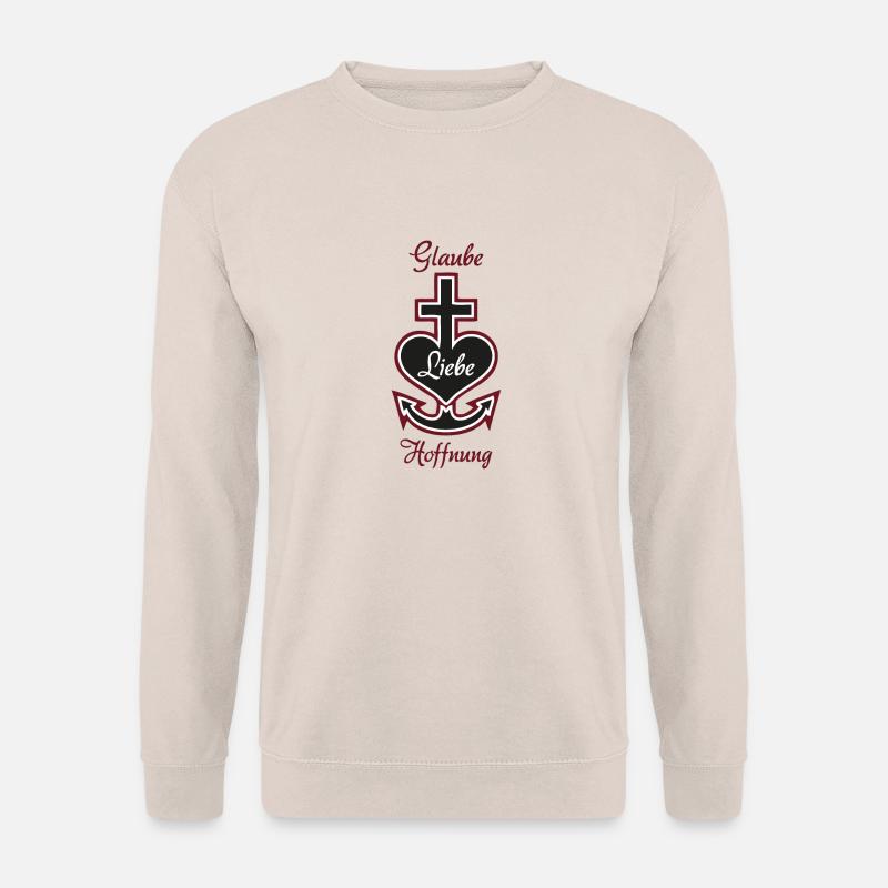 Glaube Liebe Hoffnung - Unisex Pullover - Sand