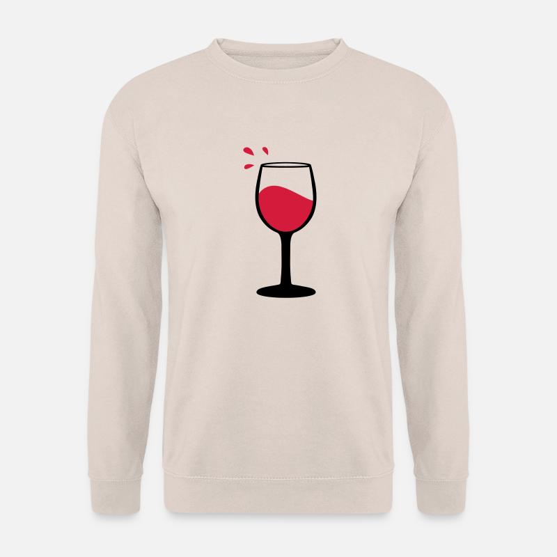 Weinglas, Sommelier, Wein - Unisex Pullover - Sand