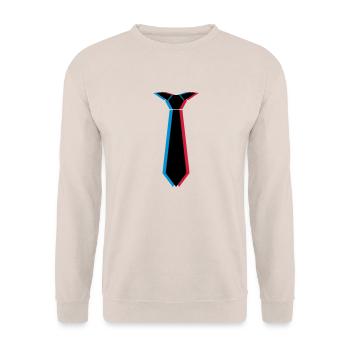 3d_krawatte_3c - Sweat-shirt Unisexe - sable - Devant - Alina (178cm) & Michal (187cm)