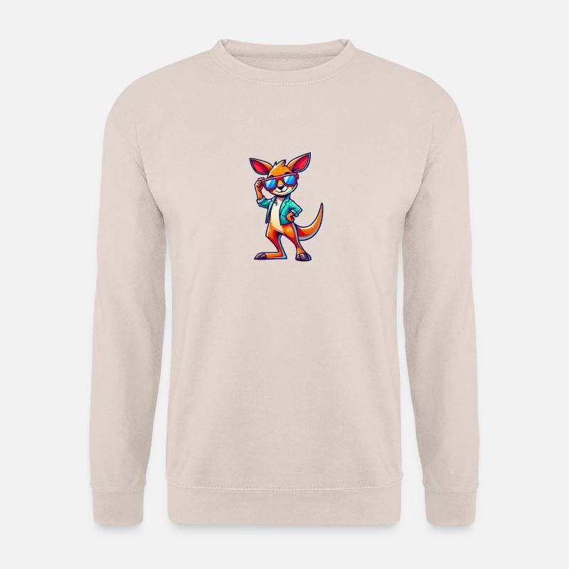 Lunettes de soleil Kangaroo Comic - Sweat-shirt Unisexe - sable