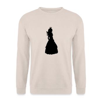 Prinzessin - Unisex Pullover - Sand - Vorne - Alina (178cm) & Michal (187cm)