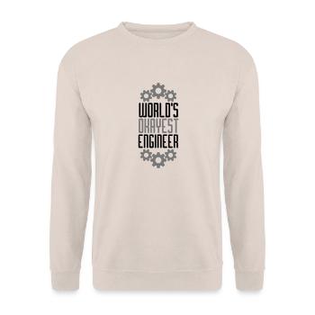 zahnrad mechaniker engineer elektriker handwerker - Unisex Pullover - Sand - Vorne - Alina (178cm) & Michal (187cm)