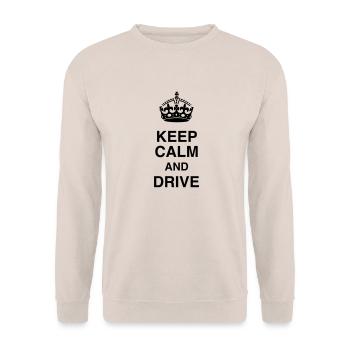 Fahrer Fahren Sport Auto Spieler - Unisex Pullover - Sand - Vorne - Alina (178cm) & Michal (187cm)
