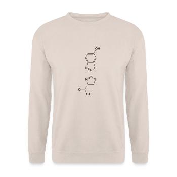Luminous / Glow in the dark firefly luciferin - Unisex Sweatshirt - sand - Front - Alina (178cm) & Michal (187cm)