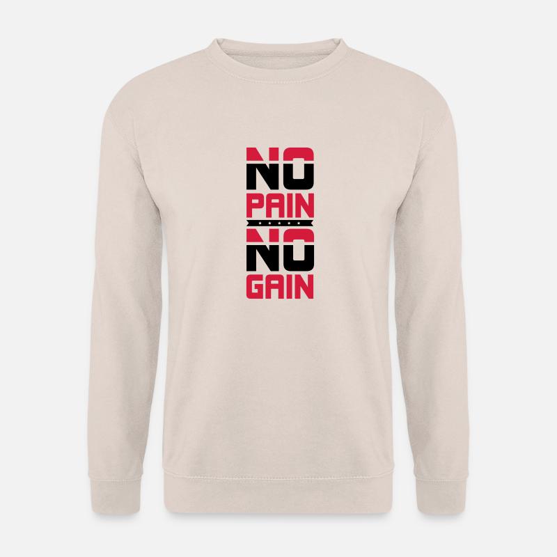 no_pain_no_gain__f2 - Unisex Pullover - Sand