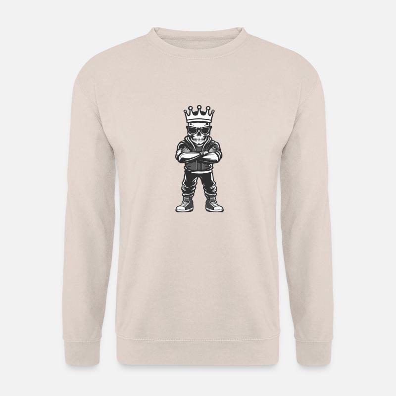 skull könig - Unisex Pullover - Sand