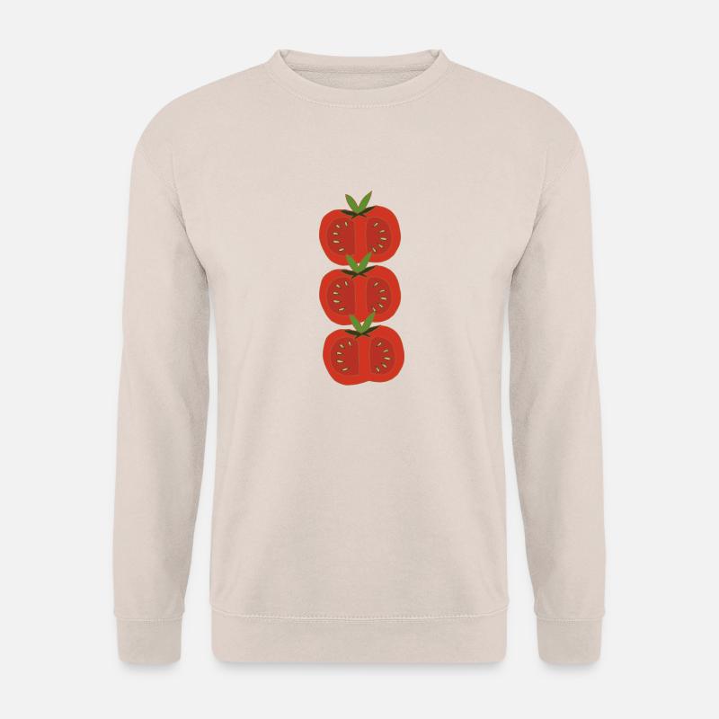tomaten 3fach rot - Unisex Pullover - Sand