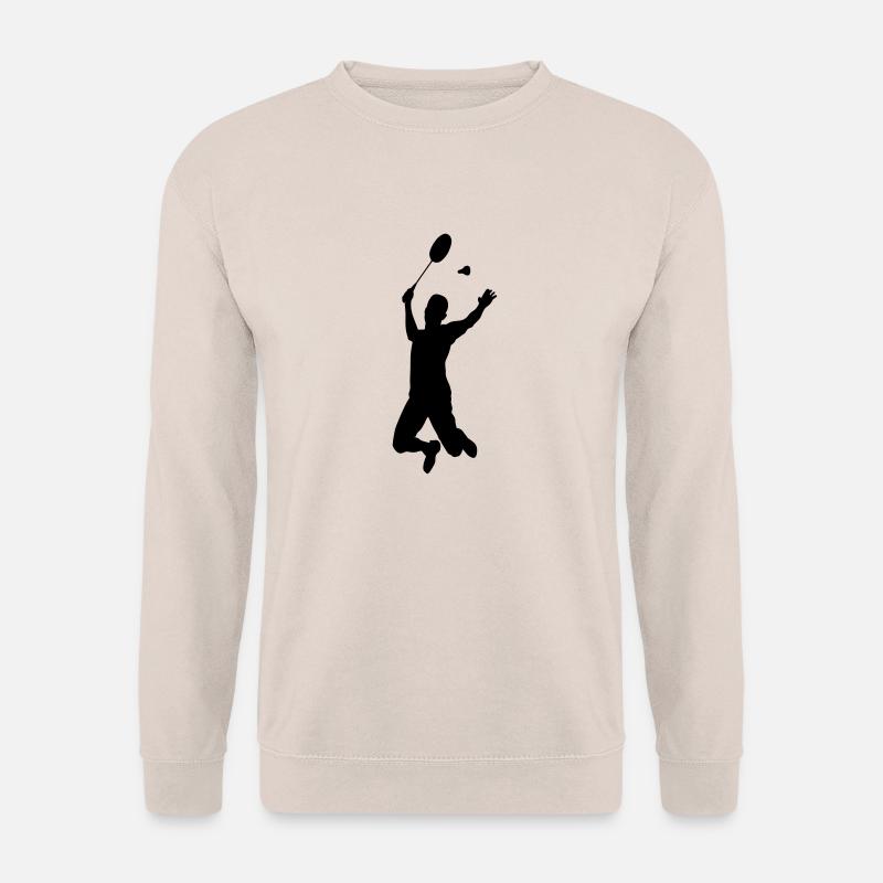 badminton silhouette - Unisex Pullover - Sand