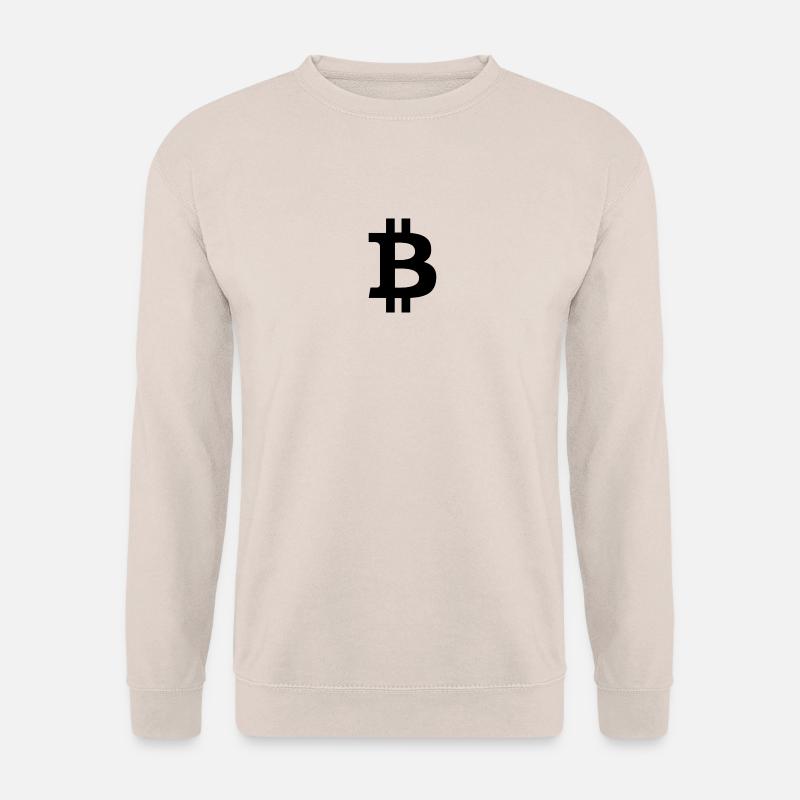 bitcoin logo - Unisex Pullover - Sand
