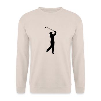 golfer - Unisex Pullover - Sand - Vorne - Alina (178cm) & Michal (187cm)