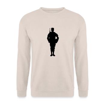 Soldier - Unisex Sweatshirt - sand - Front - Alina (178cm) & Michal (187cm)