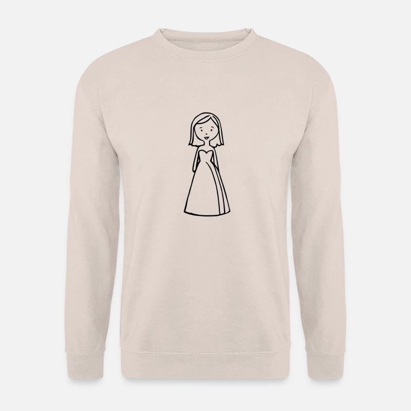 Comic Bride – Funny Wedding Motif - Unisex Sweatshirt - sand