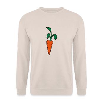 Carotte carotte - Sweat-shirt Unisexe - sable - Devant - Alina (178cm) & Michal (187cm)