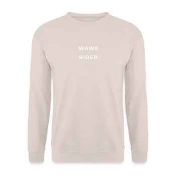 Wave Runner - Unisex Sweatshirt - sand - Front - Alina (178cm) & Michal (187cm)