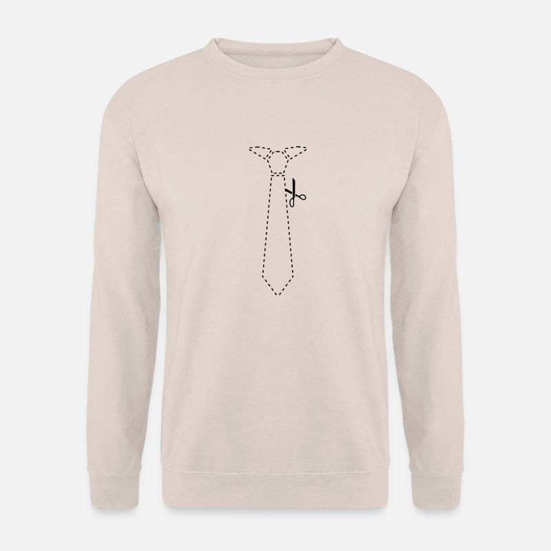 cut_out_tie - Unisex Pullover - Sand