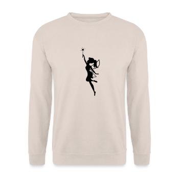 fee_01 - Unisex Pullover - Sand - Vorne - Alina (178cm) & Michal (187cm)