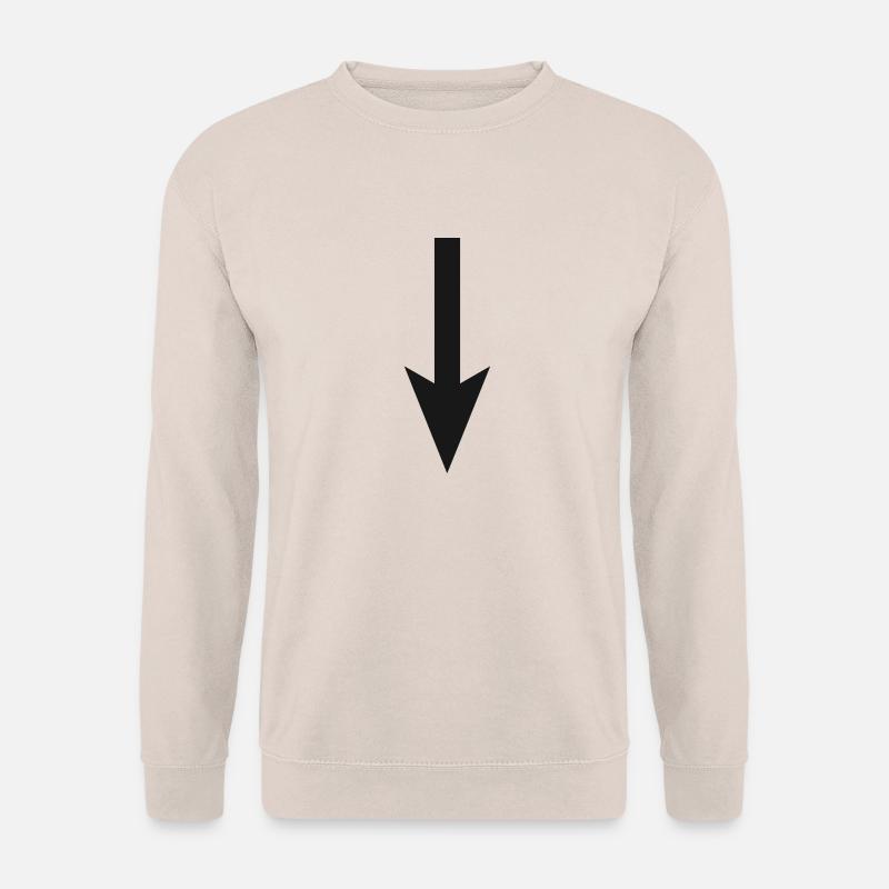 Pfeil nach unten - Unisex Pullover - Sand