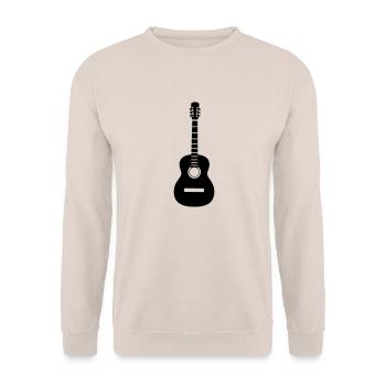 Guitare - Sweat-shirt Unisexe - sable - Devant - Alina (178cm) & Michal (187cm)