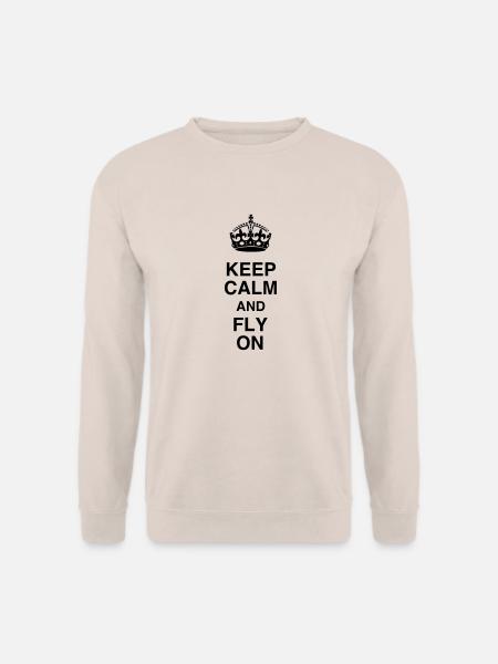 Flugzeug / Luftfahrt / Arbeit / Job - Unisex Pullover - Sand
