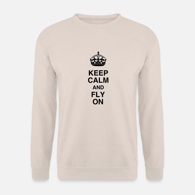 Flugzeug / Luftfahrt / Arbeit / Job - Unisex Pullover - Sand
