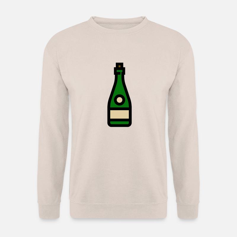 Champangnerglas, Sekt, Sektglas - Unisex Pullover - Sand