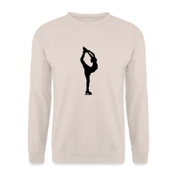 Figure skater - Unisex Pullover - Sand - Vorne - Alina (178cm) & Michal (187cm)