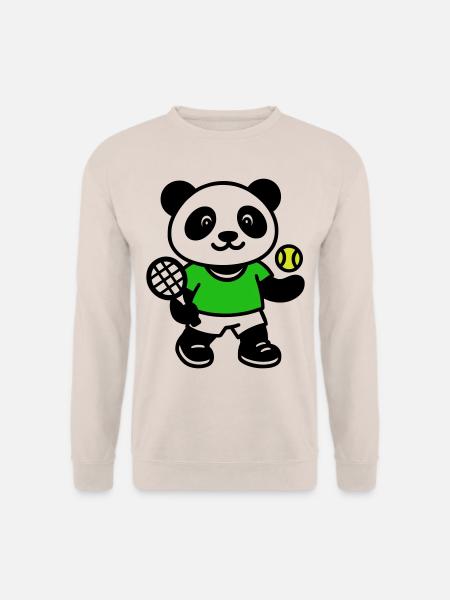 Panda-Tennis - Unisex Pullover - Sand
