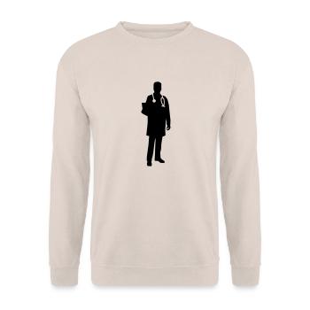 Docteur - Sweat-shirt Unisexe - sable - Devant - Alina (178cm) & Michal (187cm)