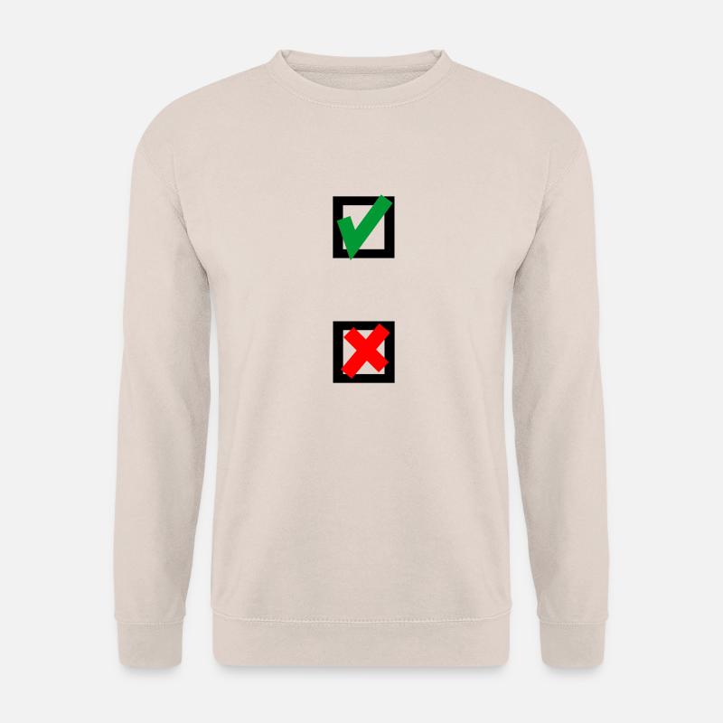 Cross, choice, select - Unisex Sweatshirt - sand