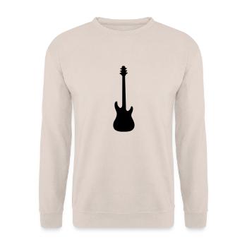 Gitarre - Unisex Pullover - Sand - Vorne - Alina (178cm) & Michal (187cm)