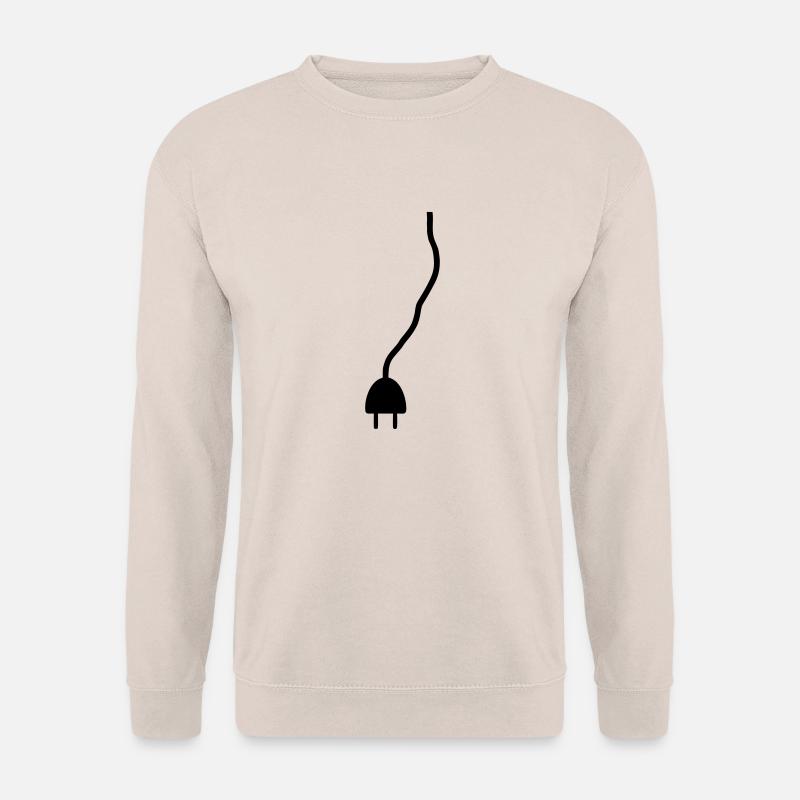 Power - plug - Unisex Sweatshirt - sand