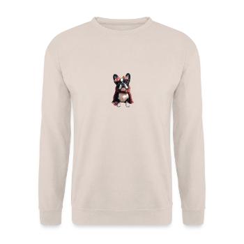 BABA BULLDOG - Sweat-shirt Unisexe - sable - Devant - Alina (178cm) & Michal (187cm)