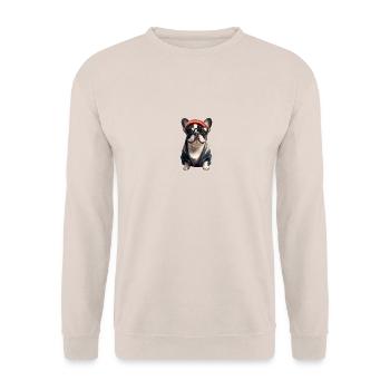 Vintage Bully - Sweat-shirt Unisexe - sable - Devant - Alina (178cm) & Michal (187cm)