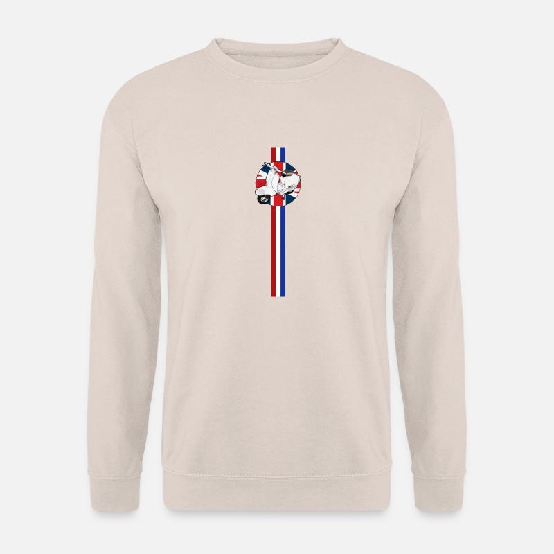 SCOOT STRIPE TRACK JACKET - Unisex Pullover - Sand