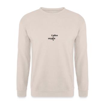 Coffee over oxygen - Unisex Sweatshirt - sand - Front - Alina (178cm) & Michal (187cm)