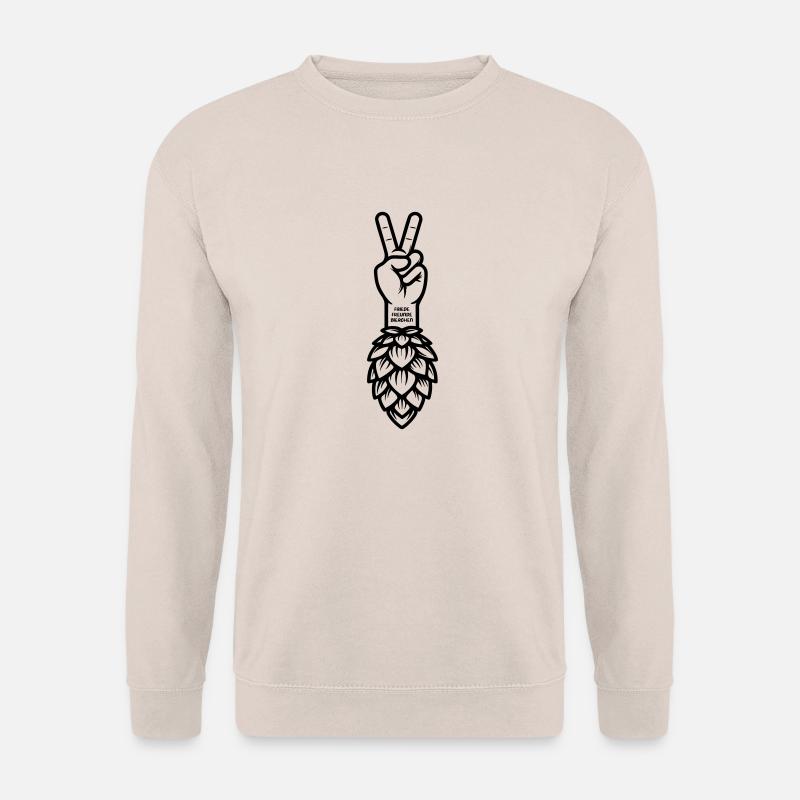 Friede Freunde Bierchen - Unisex Pullover - Sand