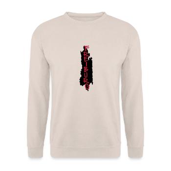 freiburg - Unisex Sweatshirt - sand - Front - Alina (178cm) & Michal (187cm)