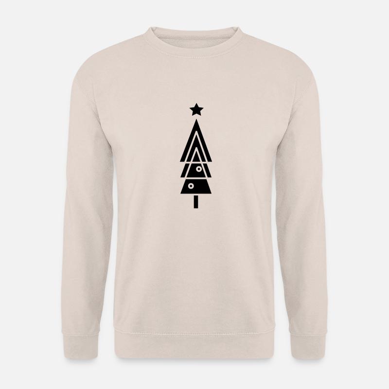 Einfacher Weihnachtsbaum c1 - Unisex Pullover - Sand
