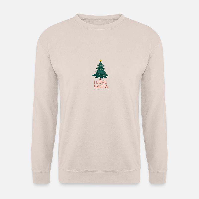 Ich liebe den Weihnachtsmann - Unisex Pullover - Sand