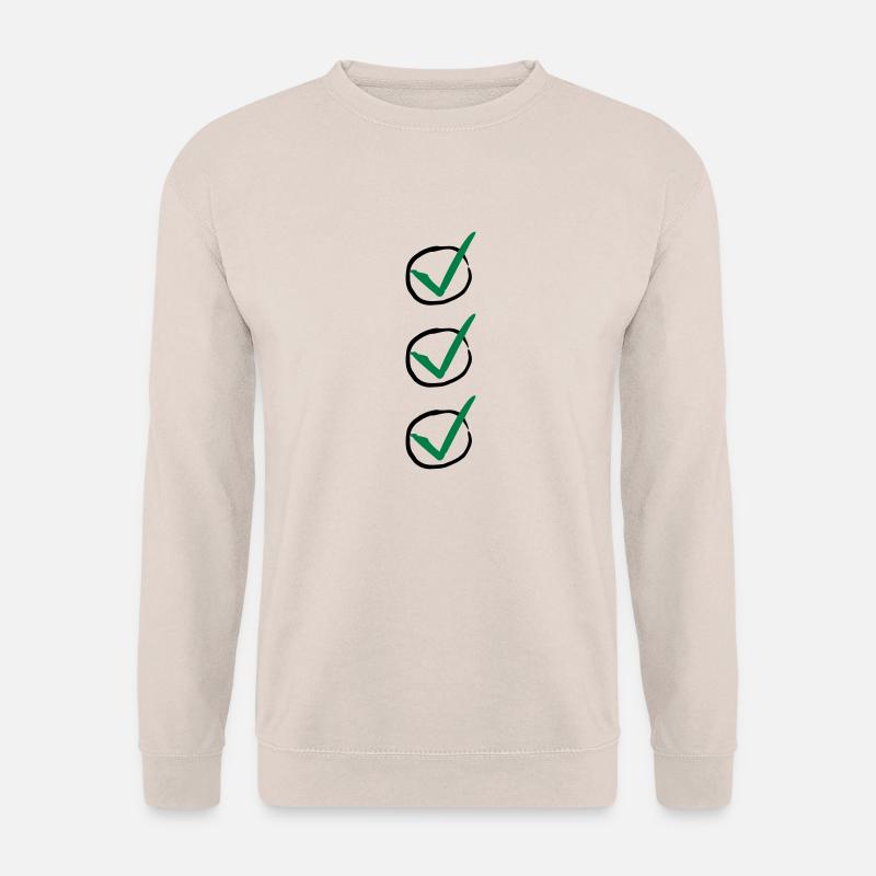 Three Checkmarks - Unisex Pullover - Sand