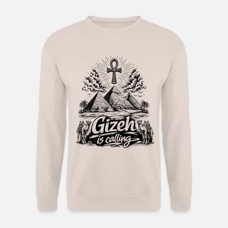 Giza is calling Egypt Pyramids Trip - Unisex Sweatshirt - sand