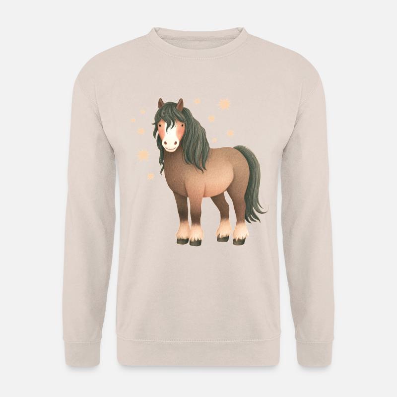 Pferd mit Sternen - Unisex Pullover - Sand