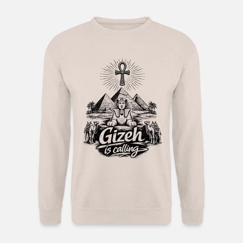 Gizeh is calling Ägypten Pyramiden Reise - Unisex Pullover - Sand