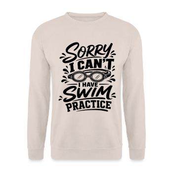 Schwimmen - Unisex Pullover - Sand - Vorne - Alina (178cm) & Michal (187cm)