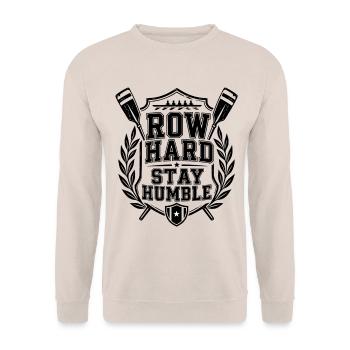 Rudern - Unisex Pullover - Sand - Vorne - Alina (178cm) & Michal (187cm)