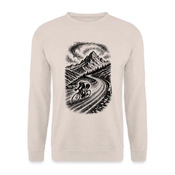 Rennrad - Unisex Pullover - Sand - Vorne - Alina (178cm) & Michal (187cm)